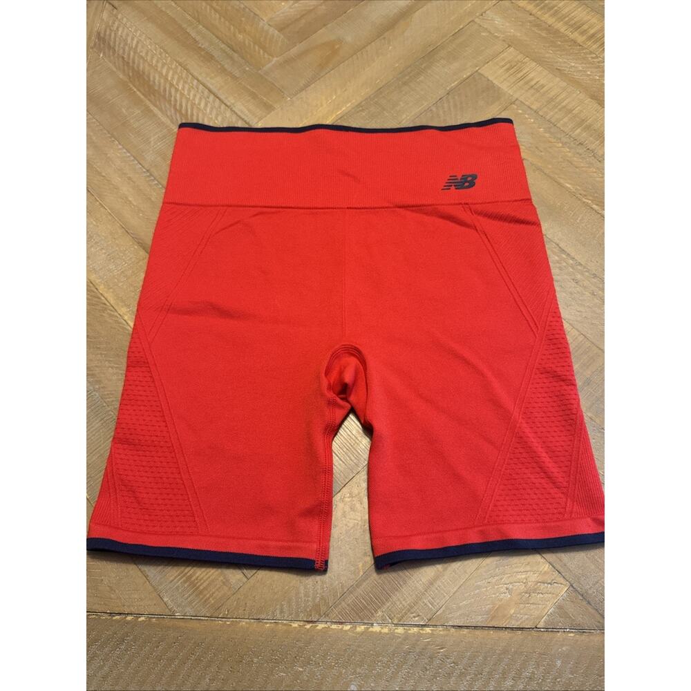New Balance Shorts Compression Red Athletic Athleisure Sports Gym Workout Sm